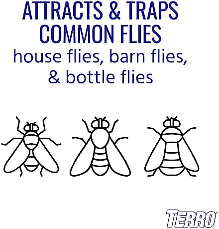 TERRO T380 Outdoor Reusable Fly Magnet Fly Trap - Poison Free Fly Killer and Trap with Bait - Image 2