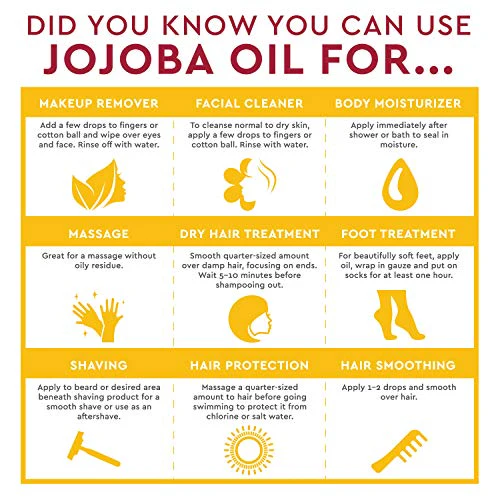 Desert Essence 100% Pure Jojoba Oil - Hair & Skin Oil - Suitable For All Skin Types - No Oily Residue May Help Prevent Flakiness - Makeup Remover - Aftershave Moisturizer (4 Fl Oz (Pack of 1)) - Image 4