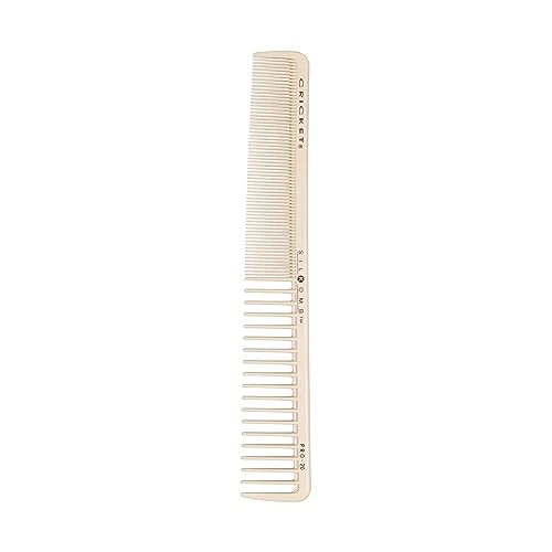 Cricket Silkomb Pro-20 All Purpose Hair Cutting Comb Silicone-Infused Professional Hair Stylist Barber Comb for Haircuts, Styling, All Hair Types