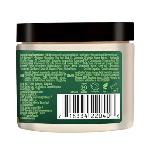 Desert Essence Tea Tree Oil Facial Cleansing Pads - Makeup Remover, Facial Cleanser & Toner with Organic Lavender & Chamomile - Travel-Friendly Personal Wipes for Clarifying Skin Care - 50 Pads - Image 8