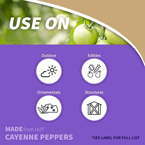Bonide Hot Pepper Wax Animal Repellent, 32 oz Ready-to-Use Spray for Deer, Squirrels, Rabbits in Lawn & Garden - Image 2