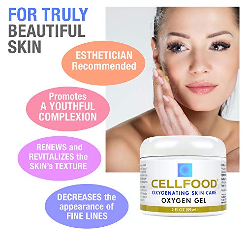 Cellfood Oxygen Gel - 2 fl oz, Pack of 3 - Provides Moisture & Protection, Decreases Appearance of Fine Lines - Aloe Vera, Lavender Blossom Extract, Cellfood & Glycerine - Hypoallergenic, Non-GMO - Image 4
