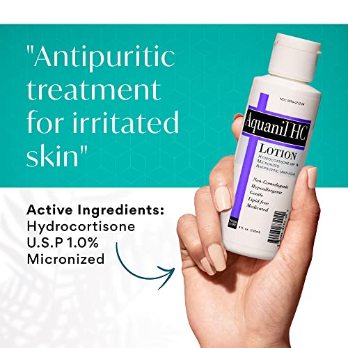Aquanil HC Lotion, Calming Body Lotion, Anti-Itch Formula, Ideal for all Skin Types - Without Artificial Fragrance - Image 2