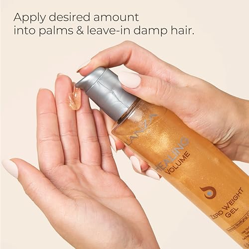 L'ANZA Healing Volume Zero Weight Gel, Extra Hold Hair Gel Dramatically Boosts Shine, Volume, and Thickness of Fine Flat Hair, And Styling Gel For Edge Control, Braiding & Hair Styling (6.8 Fl Oz) - Image 4