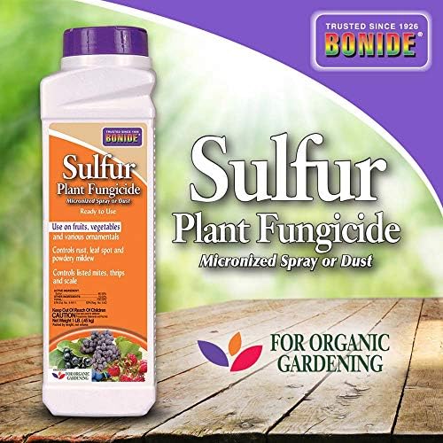 Bonide (BND141) - Sulfur Plant Fungicide, Organically Controls Rust, Leaf Spot and Powdery Mildew (1 lb.), Ready-to-Use - Image 2
