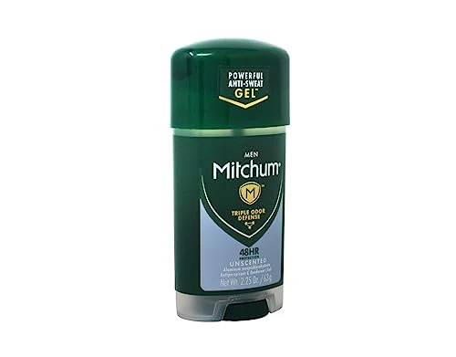 Mitchum Clear Gel Anti-Perspirant & Deodorant, Unscented for Men, 2.25 Oz (3 Pack) - Image 7