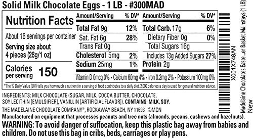 Madelaine Chocolates Easter Eggs (1 LB) Candy Solid Premium Milk Chocolate Foiled In A Variety Of and Floral Colors - Traditional Basket Mainstays - Image 4