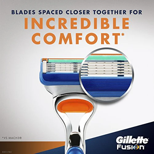 Gillette Fusion Men's Manual Razor Refills, 4 Count - Image 3