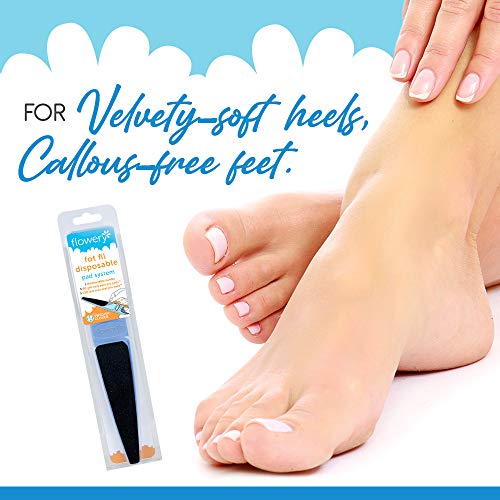 Flowery Swedish Clover Foot File Disposable Pad Kit, Great for Dry Cracked Feet, Refines Calluses - Image 2