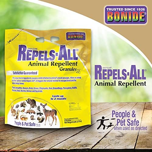 Bonide Repels-All Animal Repellent Granules, 6 lbs. Ready-to-Use Deer & Rabbit Repellent, Deter Pests from Lawn & Garden - Image 5