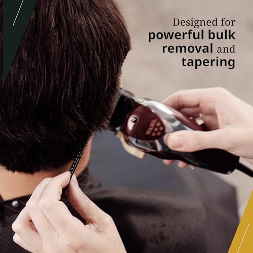 Wahl Professional 5 Star Series Magic Clip Corded Clipper Precision Fade Zero Overlap Adjustable Blades V9000 Motor Chrome - Image 4