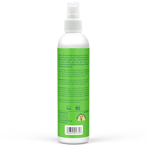 Lily Of The Desert Natural Hold Aloe Vera Hair Spray for All - Unscented, Alcohol-Free, Non-Aerosol, 8 Fl Oz - Image 2