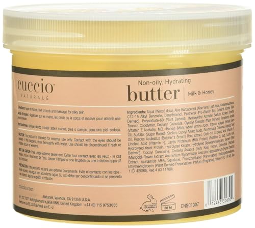 Cuccio Naturale Milk and Honey Butter Blend – Ultra Moisturizing Cream for Hands, Feet, and Body – 26 Ounces - Image 5