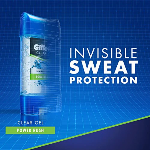 Gillette Anti-perspirant/deodorant Clear Gel, Power Rush, 4-Ounce Stick (Pack of 6) (packaging may vary) - Image 4