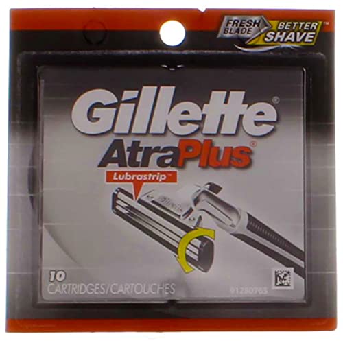 Gillette AtraPlus Cartridges with Lubrastrip, 10-Count Packages (Pack of 2) - Image 3
