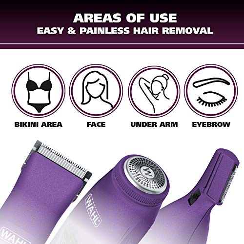 Wahl Pure Confidence Rechargeable Electric Trimmer, Shaver, & Detailer for Smooth Shaving & Trimming of The Face, Underarm, Eyebrows, & Bikini Areas – Model 9865-100 - Image 2