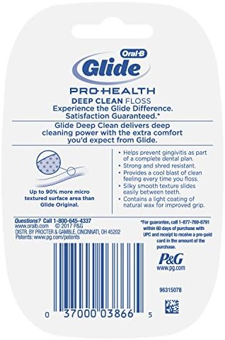 Oral-B Glide Pro-Health Deep Clean Cool Mint Flavor Floss 40 M (Pack of 6) - Image 3