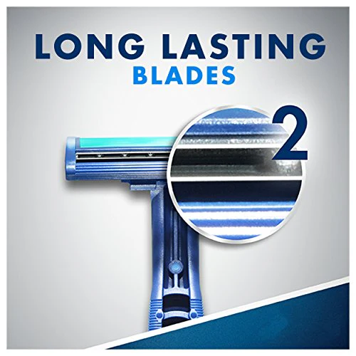 Gillette Sensor2 Plus Fixed Men's Disposable Razor, 10 Count (Pack of 3) Blue - Image 2