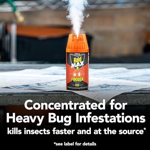 Raid Max Fogger, Insect Killer for Mosquito, Ant, Roach, Spider, Flea Variation (6.3 Ounce (Pack of 1)) - Image 3