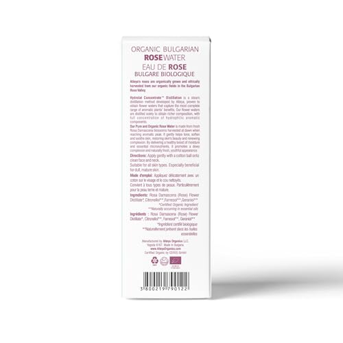 Alteya Organics Rose Water USDA Certified Organic Facial Toner, 17 Fl Oz/500mL Pure Bulgarian Rosa Damascena Flower Water, Award-Winning Moisturizer BPA-Free Bottle with Reducer - Image 2