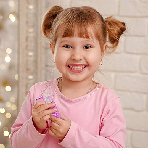 Expressions 12pc Roll On Lip Gloss Set with Carrying Case, Glossy Lip Make-up for Kids and Teens - Fruity Flavors, Non Toxic, Kid Friendly, Party Gift, Best Friends - Image 7
