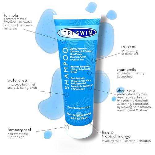 TRISWIM Chlorine Removal Swimmers Shampoo Moisturizing Repairing Hair, 8.5 fl.oz. - Image 2