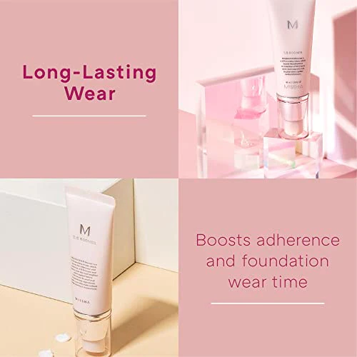 MISSHA M BB Boomer 40ml- Boost the adherence and wear of foundation that improves skin tone with dewy finish and healthy glow all while providing skincare benefits - Image 4