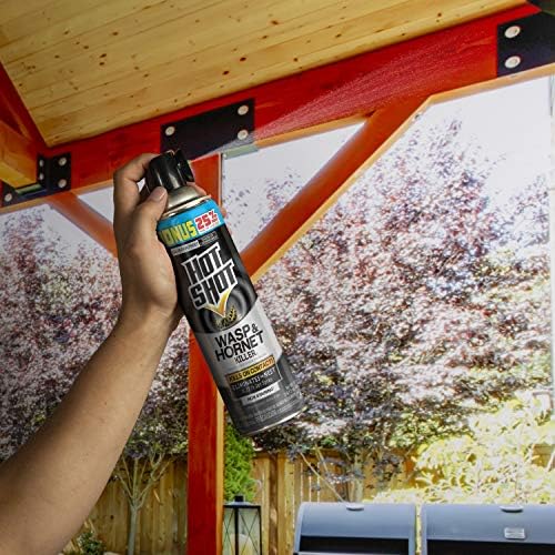 Hot Shot Wasp & Hornet Killer Spray For Insects, Eliminates The Nest, Sprays Up Tp 27 Feet, 17.5 fl Ounce - Image 3