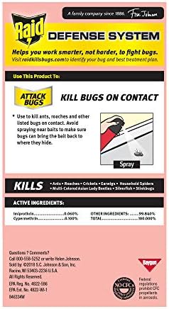 Raid Ant & Roach Killer Spray for Listed Bugs, Insect, Spider, For Indoor Use, Fresh Scent, 12 Oz, Pack of 12 - Image 2