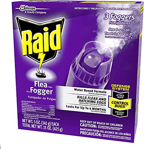 Raid Flea Flogger Plus Killer, Kills Fleas and Hatching Eggs (3 Count (Pack of 3) - Image 2