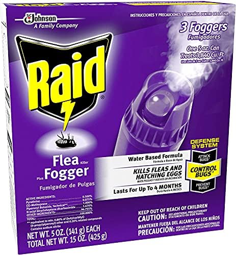 Raid Flea Flogger Plus Killer, Kills Fleas and Hatching Eggs (3 Count (Pack of 3) - Image 4