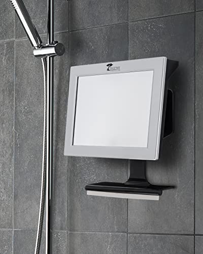 ToiletTree Products Fogless Shower Mirror with Squeegee - Anti-Fog Mirror - Adjustable Shaving Mirror with a Squeegee - Rust-Proof, Impact-Resistance Bathroom Shower Mirror - Image 2