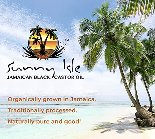 Sunny Isle Extra Dark Jamaican Black Castor Oil, 8 fl. oz. | 100% Natural High Potency Treatment for Hair, Scalp - Image 6