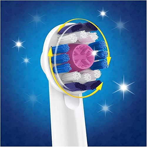 Oral-B Genuine 3D White Replacement Toothbrush Heads, Refills for Electric Toothbrush, Polishes to Remove Stains for Whiter Teeth, Pack of 4 - Image 2