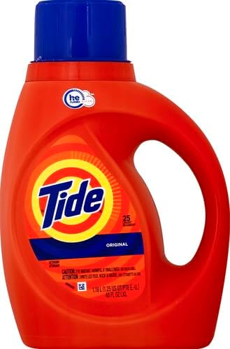 Tide Original Scent HE Turbo Clean Liquid Laundry Detergent, 40 oz, 25 loads - Image 2