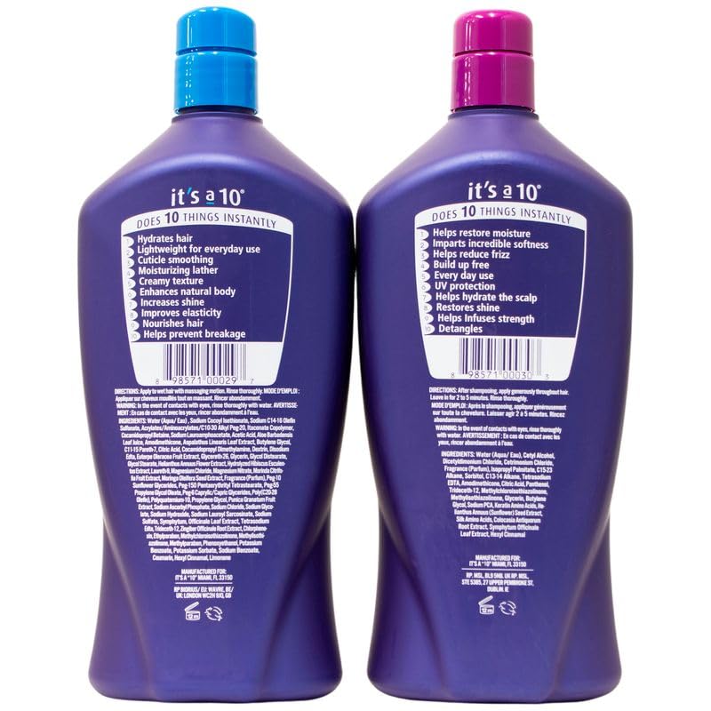 It's A 10 Miracle Moisture Shampoo 33.8 Oz & Daily Conditioner 33.8 Oz Duo. - Image 2