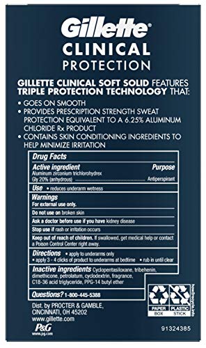 Gillette Clinical Anti-Perspirant Deodorant, Ultimate Fresh Advanced Solid 1.70 oz (Pack of 12) - Image 2