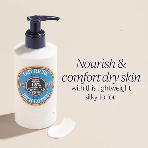 L'OCCITANE Moisturizing 15% Shea Butter Body Rich Lotion: Nourish and Comfort, Protect From Dryness, Sensitive-Skin and Family Friendly - Image 2