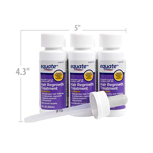 Equate Hair Regrowth Treatment for Women 3 Month Supply USA, 2 Ounces - Image 4