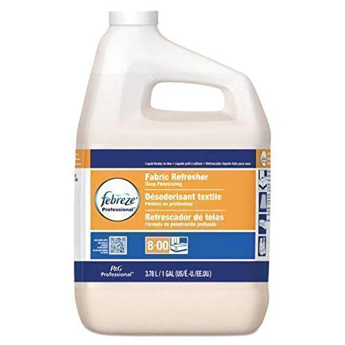 P&G Professional-33032CT Bulk Odor Eliminator from Febreze, Static Guard and Deep Penetrating Fabric Refresher Refill, Fresh Clean Scent, 1 Gal. (Case of 3)- White