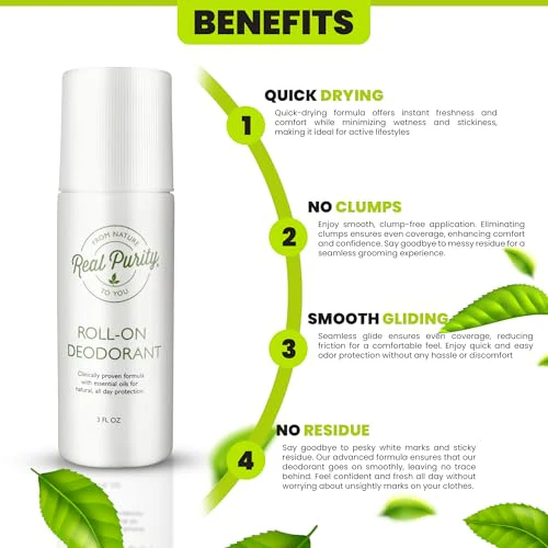 Real Purity Roll-On Natural Deodorant - Image 3