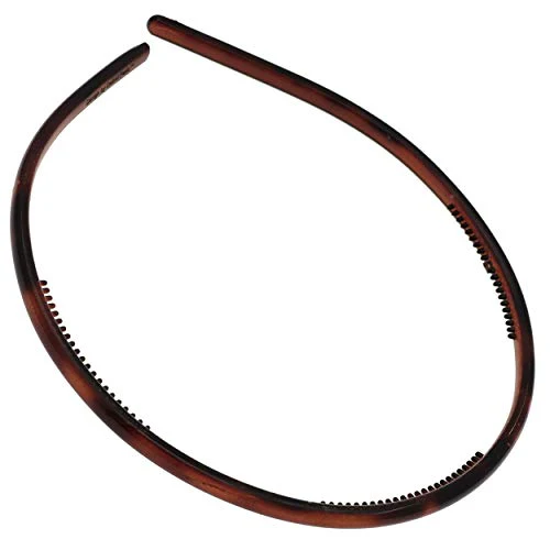 Camila Paris AD105 French Fashion Headband for Women, Skinny with Teeth for Strong Hold Grip Women's Hairband, Very Flexible, No Slip and Durable Styling Girls Hair Accessories, Made in France
