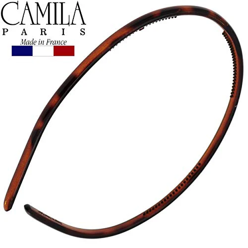 Camila Paris AD105 French Fashion Headband for Women, Skinny with Teeth for Strong Hold Grip Women's Hairband, Very Flexible, No Slip and Durable Styling Girls Hair Accessories, Made in France - Image 6