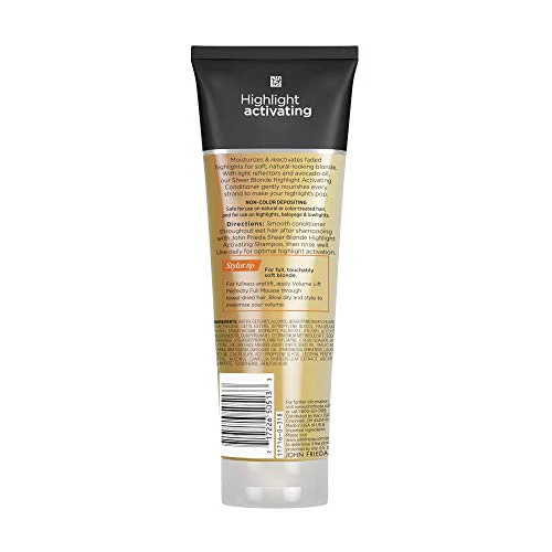 John Frieda Sheer Blonde Highlight Activating Conditioner, Brightening Conditioner for Blonde Hair, Maintains Moisture and Enhances Color with Avocado Oil, 8.45 Oz, Pack of 2 - Image 9