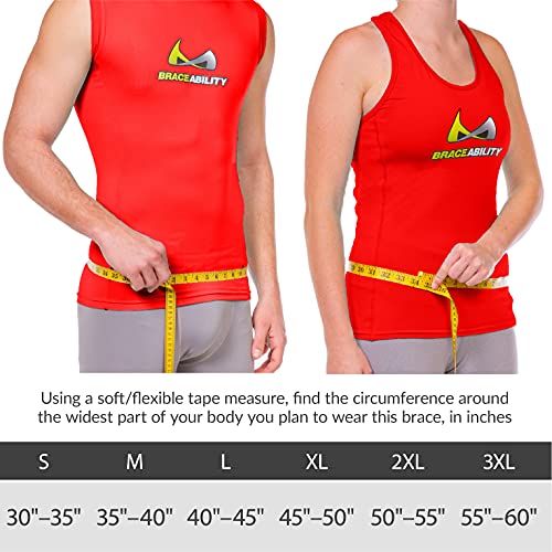 BraceAbility Spine Sport Lower Back Brace - Working Out, Exercise, Run, Kayak, Golf, Gym, Manual Labor, Tennis, Athletic Lumbar Corset for Active Women and Men (2XL) - Image 2