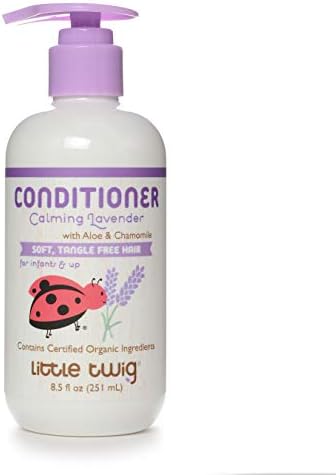 Little Twig Detangling Conditioner, Natural Conditioner with Plant Derived Formula, Hair Conditioner with Essential Oils and Extracts, Suitable for Whole Family, Lavender, 8.5 fl oz.