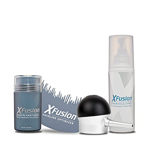 XFusion Keratin Hair Fibers - Medium Brown (Large Size 28g) - Image 8