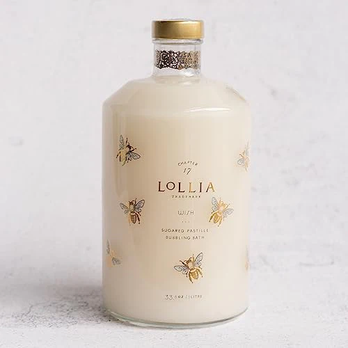 Lollia Wish Bubble Bath, 33.8 fl. oz. – Sugared Pastille Scent – Gentle & Moisturizing Bubble Bath, Hydrating Ingredients, Scented Bubble Bath for Women - Image 2