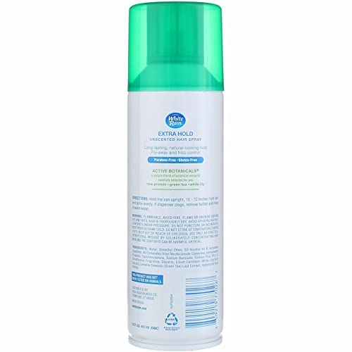 White Rain Aerosol Hairspray Unscented, Extra Hold 7 Oz, 3-Pack - Image 3