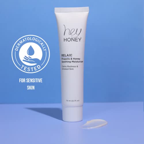 Hey Honey Skincare Relax, Fast Acting Rosacea Treatment & Redness Relief - Dermatologically Tested Calming Moisturizer For Sensitive Skin Oil- Free with Honey & Propolis Anti-Aging Benefits | 2.2 Oz - Image 3